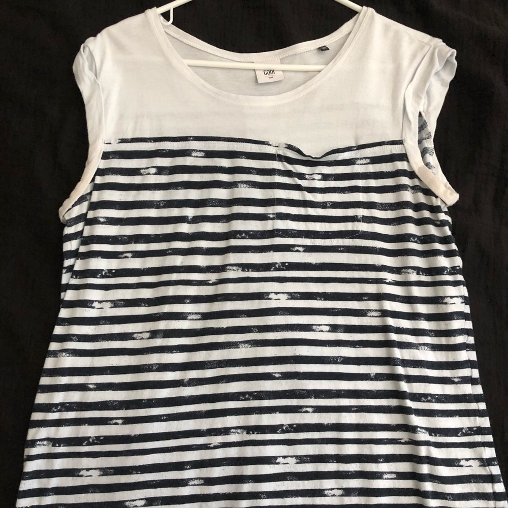 Distressed Stripe Shirt